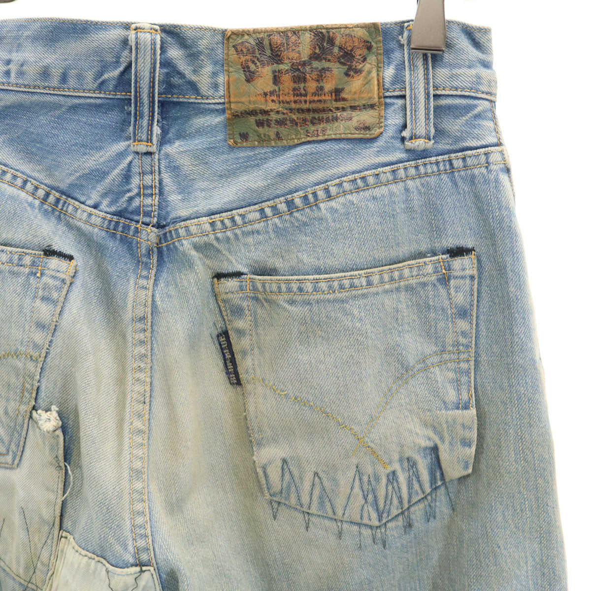 HYSTERIC GLAMOUR ヒステリックグラマー 日本製 スキニーデニムパンツ W23 ウォッシュブルー ジーンズ レディース