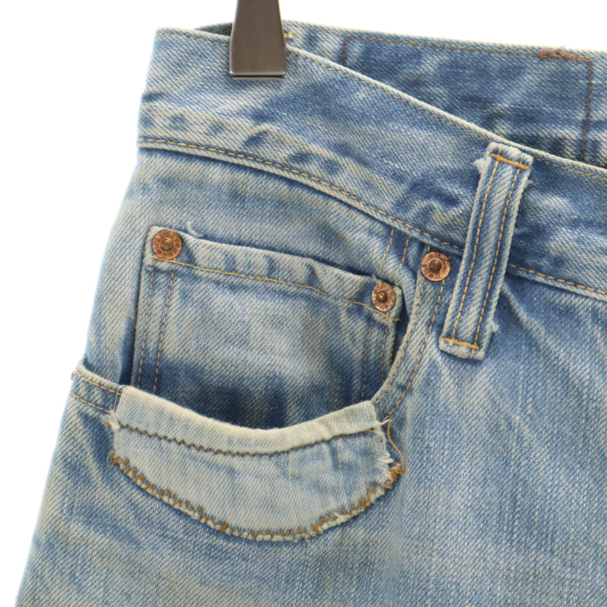 HYSTERIC GLAMOUR ヒステリックグラマー 日本製 スキニーデニムパンツ W23 ウォッシュブルー ジーンズ レディース