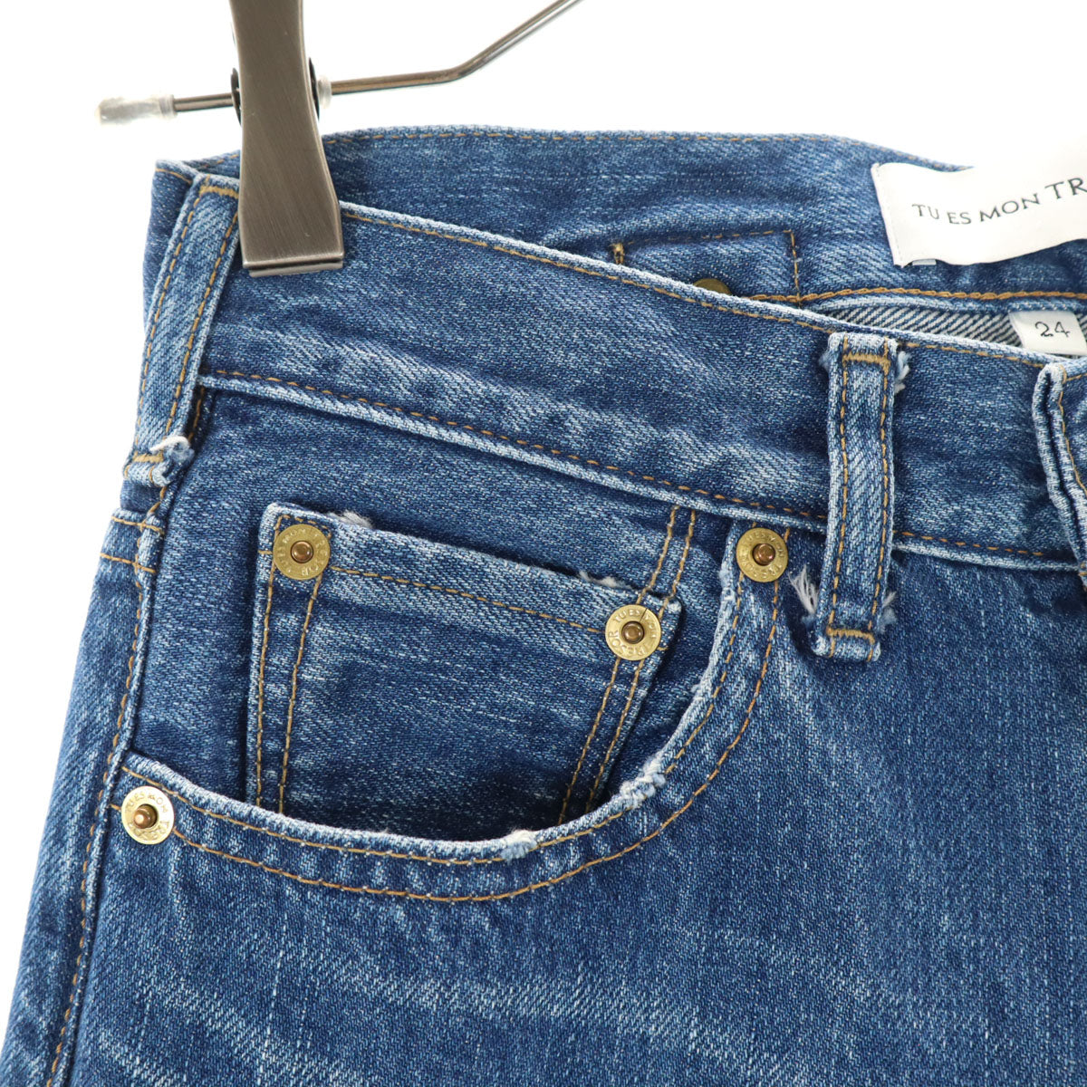 ACNE STUDIOS アクネストゥディオズ イタリア製 スキニーデニムパンツ W23 ウォッシュブルー ジーンズ レディース