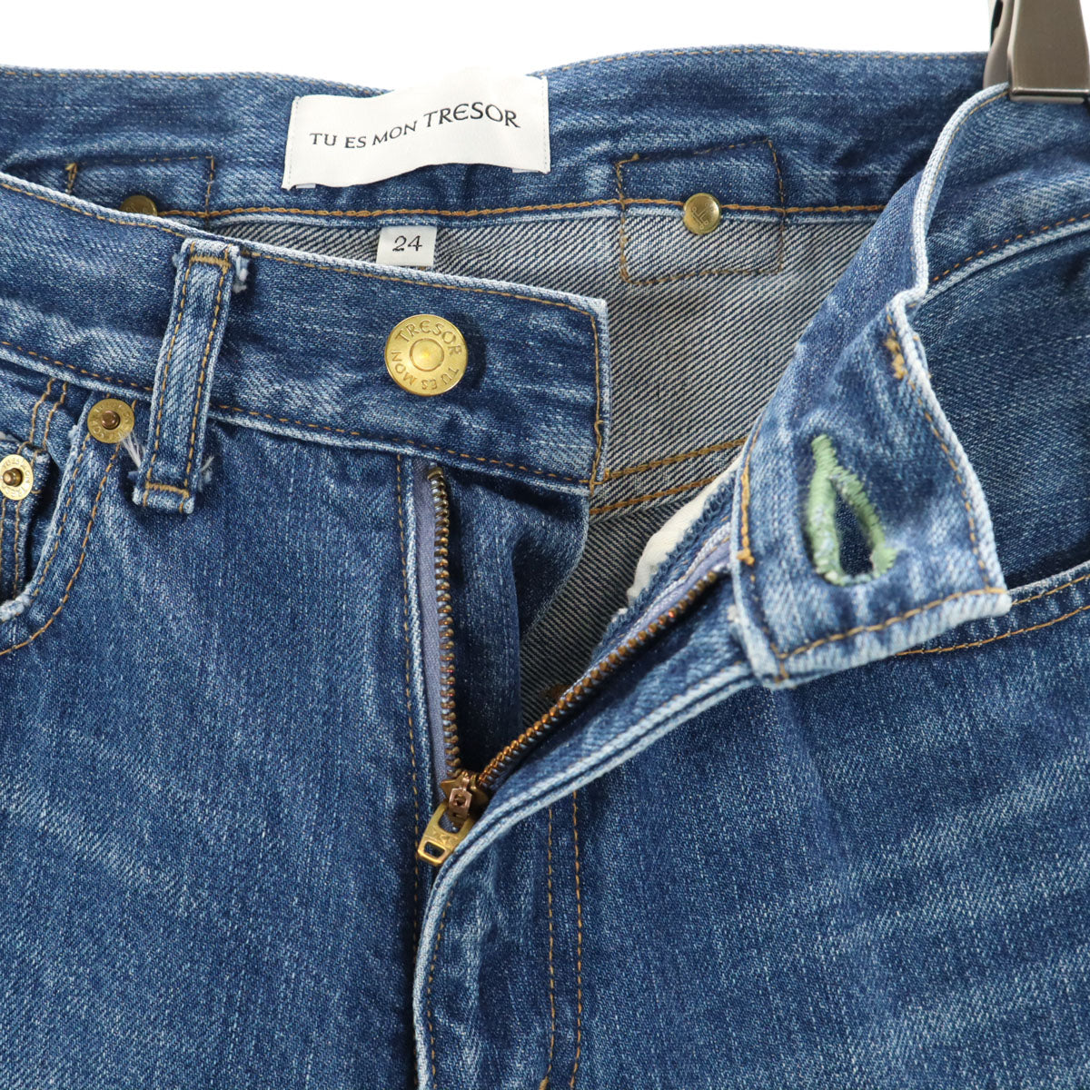 ACNE STUDIOS アクネストゥディオズ イタリア製 スキニーデニムパンツ W23 ウォッシュブルー ジーンズ レディース