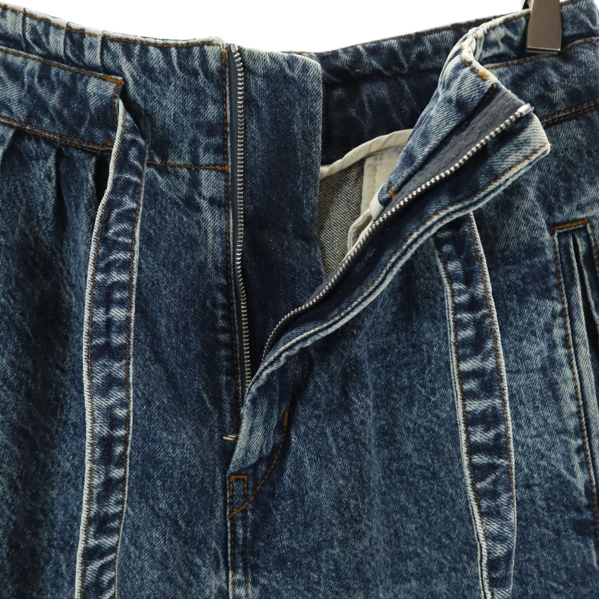 ISABEL MARANT イザベルマラン ケミカル テーパードデニムパンツ 38 インディゴブルー ジーンズ ハイライズ レディース