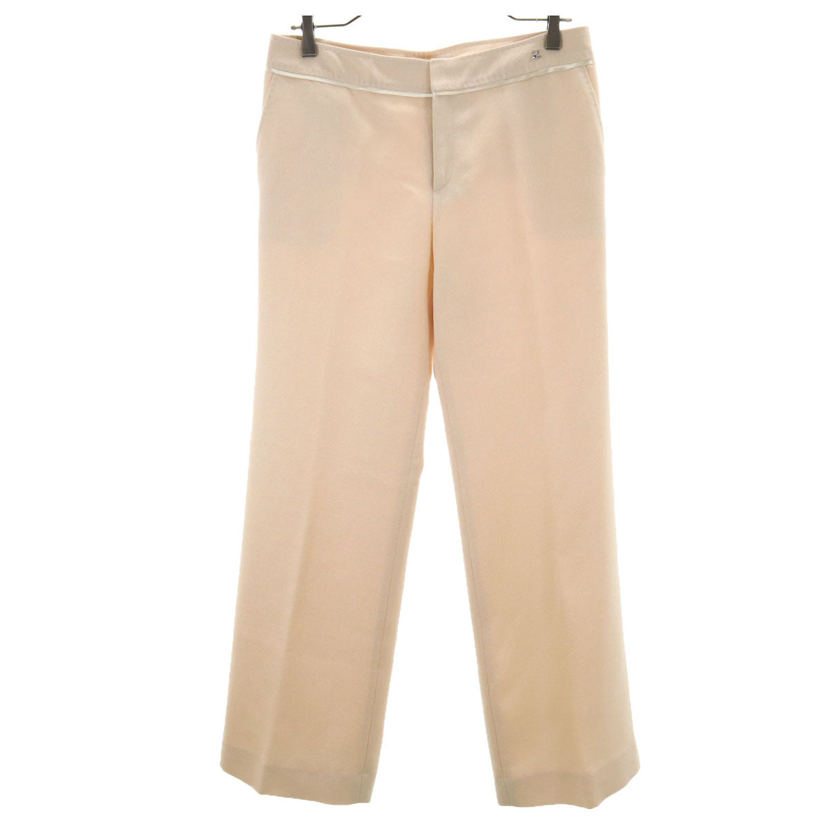 Emporio Armani エンポリオアルマーニ 90s イタリア製 オールド ハイウエスト テーパードパンツ 40 ネイビー タック レディース