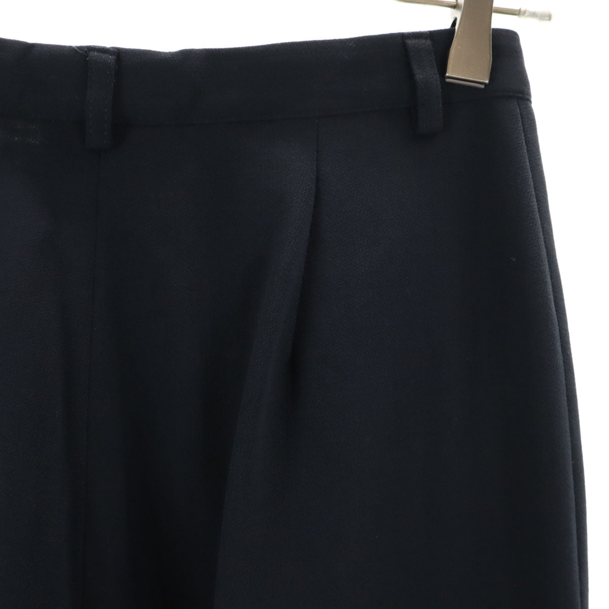 Emporio Armani エンポリオアルマーニ 90s イタリア製 オールド ハイウエスト テーパードパンツ 42 ブラック タック レディース