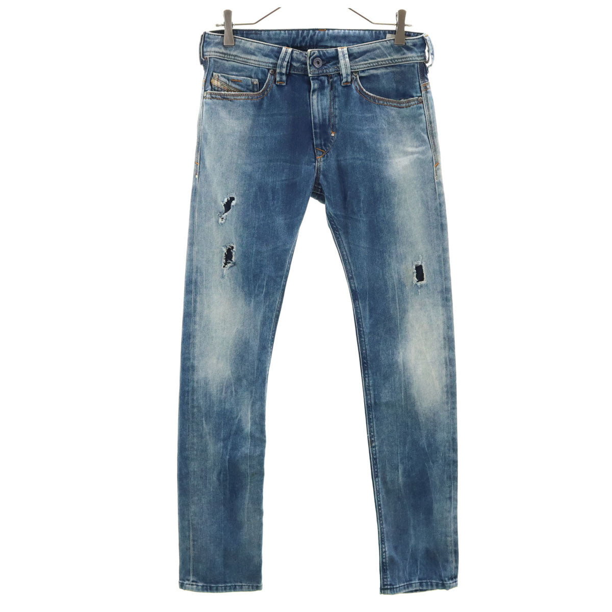 BLUE BLUE ブルーブルー 日本製 ブーツカット デニムペインターパンツ W30 ウォッシュブルー レディース