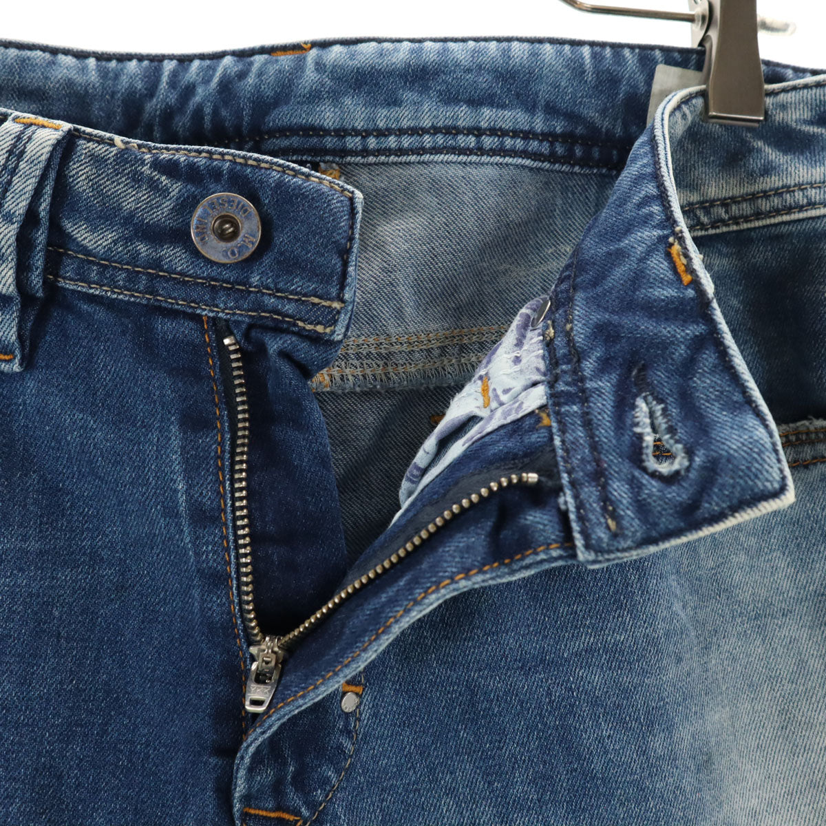 BLUE BLUE ブルーブルー 日本製 ブーツカット デニムペインターパンツ W30 ウォッシュブルー レディース