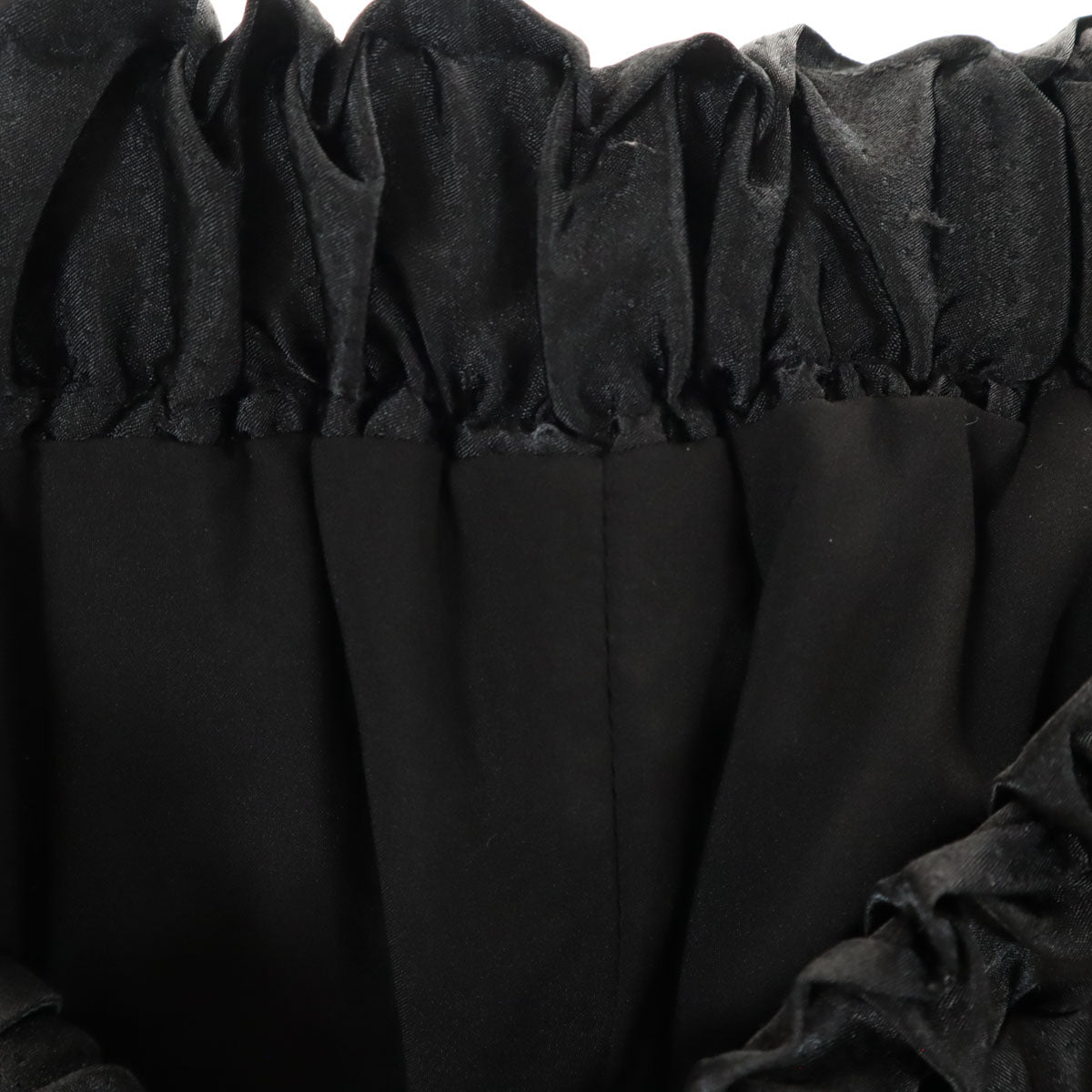 Ray Beams レイビームス ドット柄 サテン イージーパンツ 0 黒 レディース