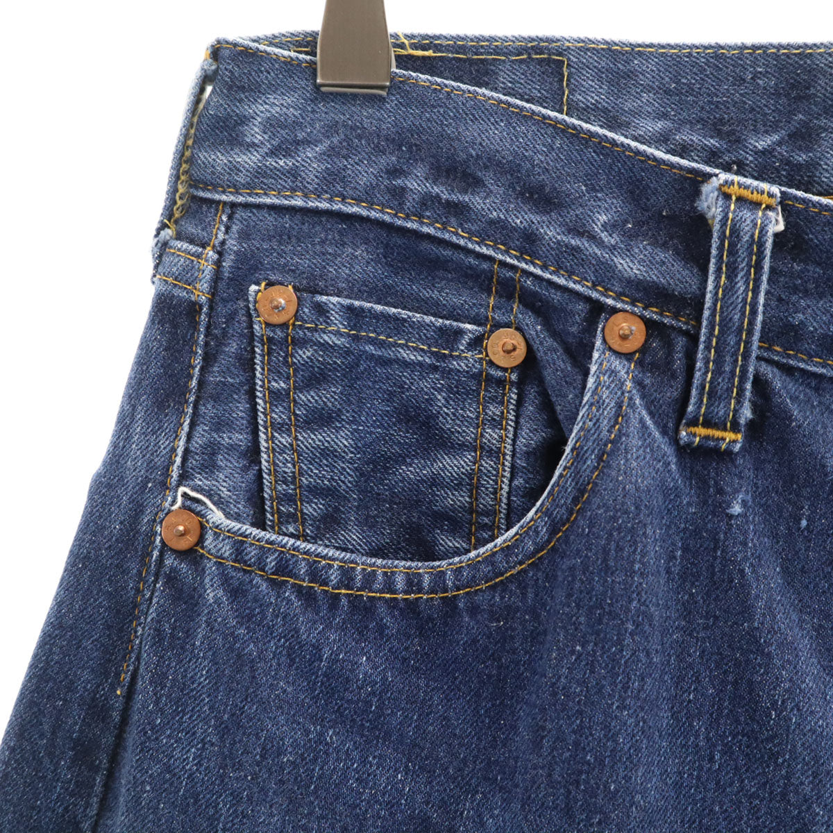 Levi's リーバイス 90s 501XX ビッグE 赤耳 バレンシア工場 オールド デニムパンツ W31 インディゴブルー ジーンズ Vステッチ 隠しリベット メンズ