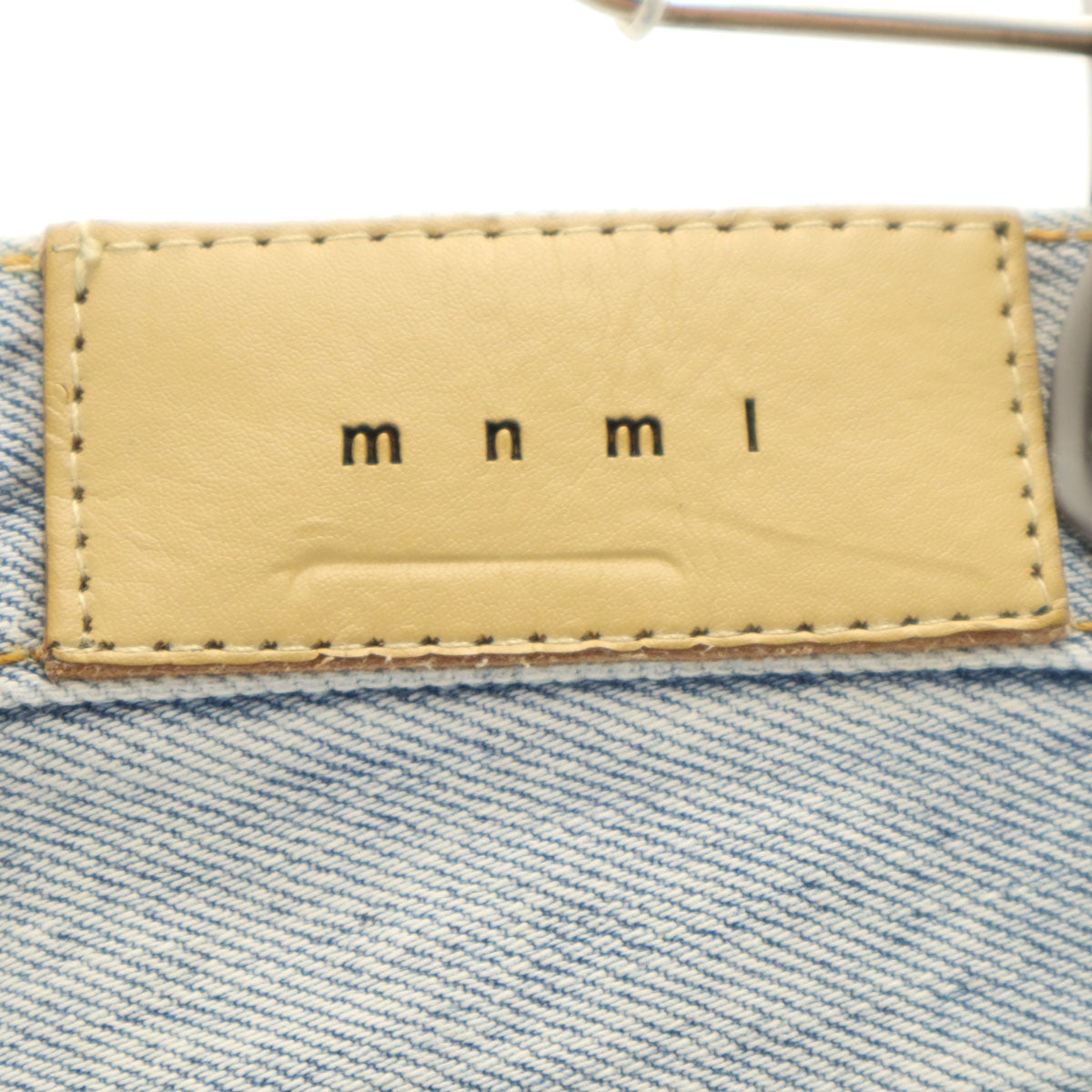 mnml ミニマル ダメージ加工 ストレートデニムパンツ w31 ジーンズ ボタンフライ メンズ