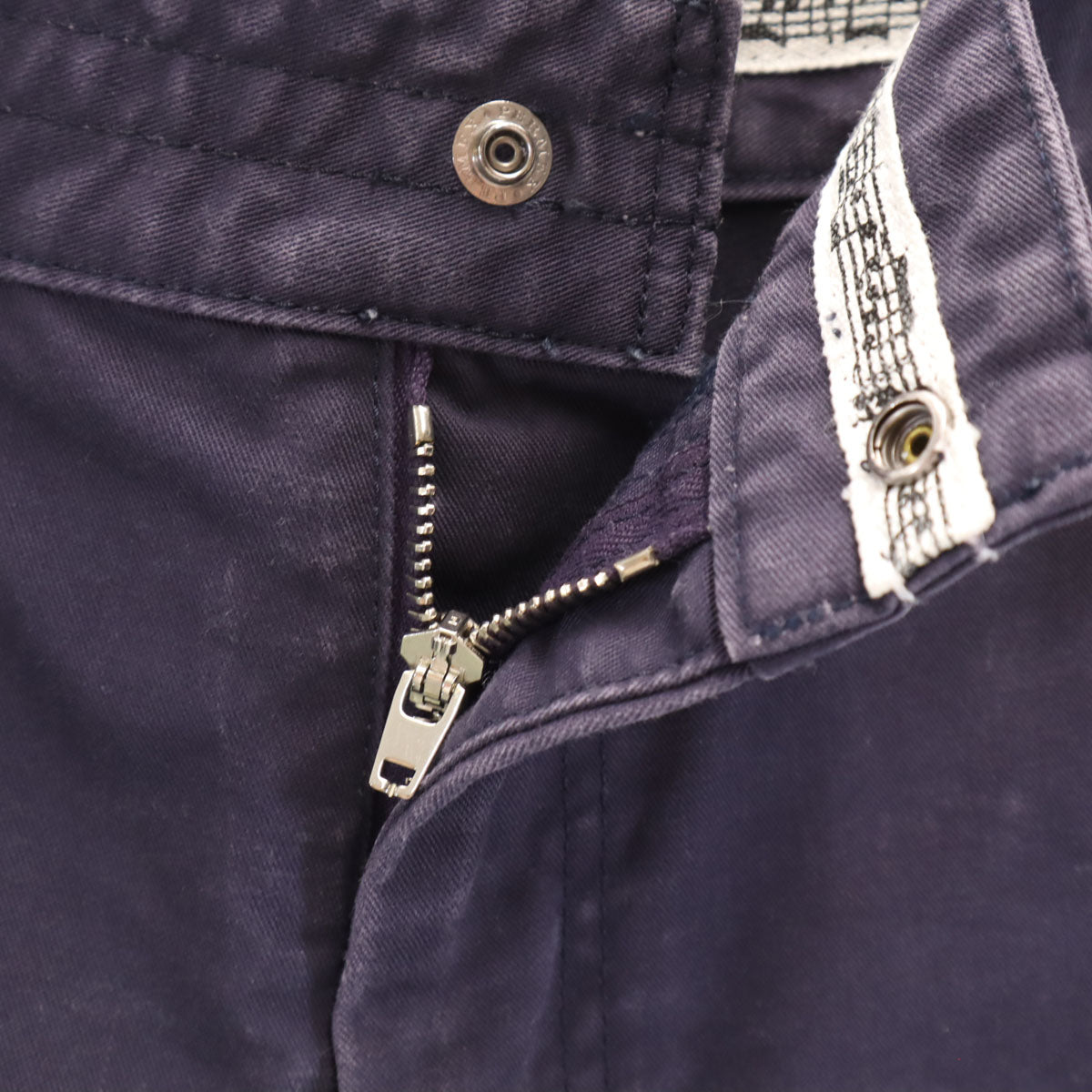 n(n) BY NUMBER (N)INE エヌエヌバイナンバーナイン 日本製 ワークパンツ 4 紺紫 メンズ