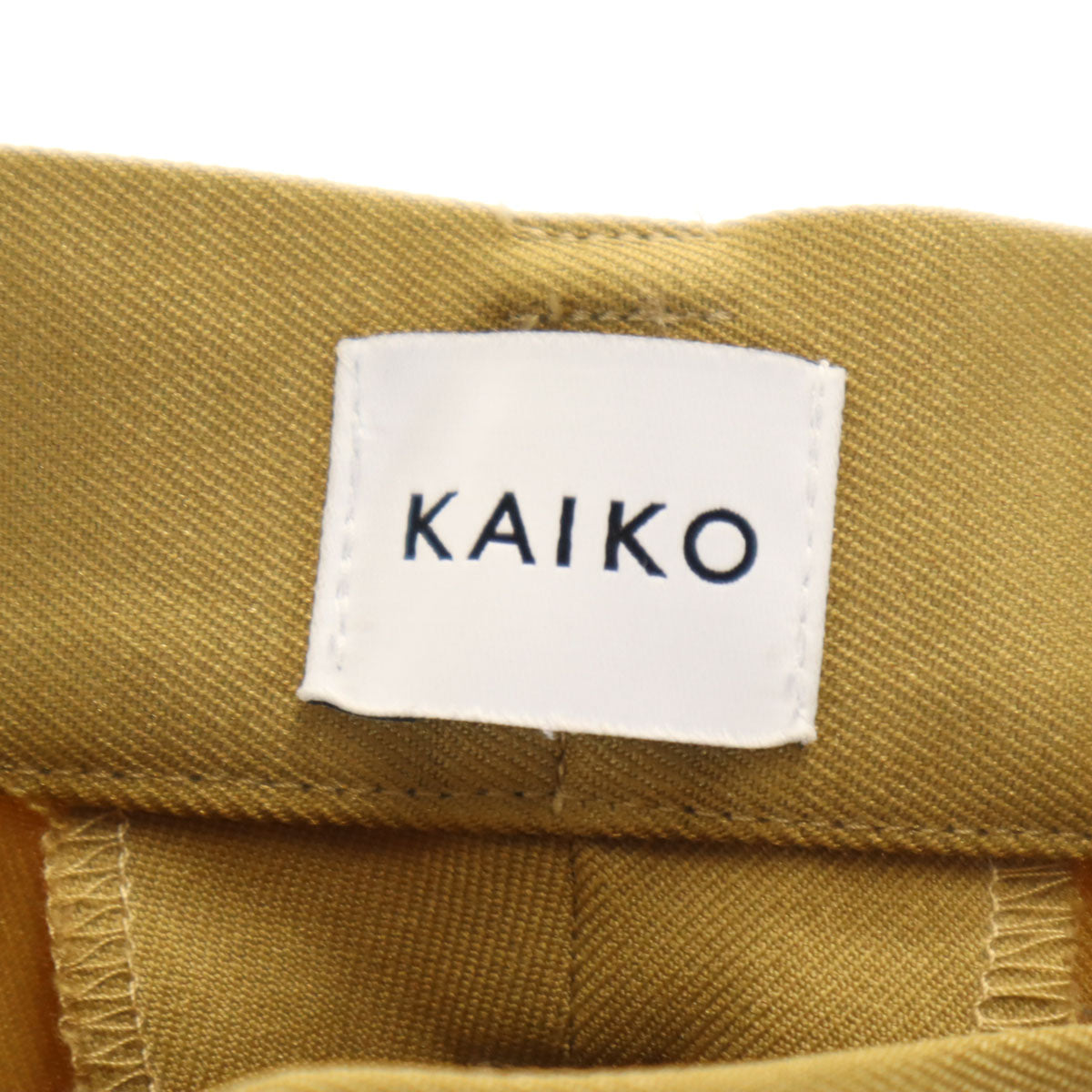 KAIKO カイコー 日本製 トラウザーズ パンツ 2 キャメル メンズ