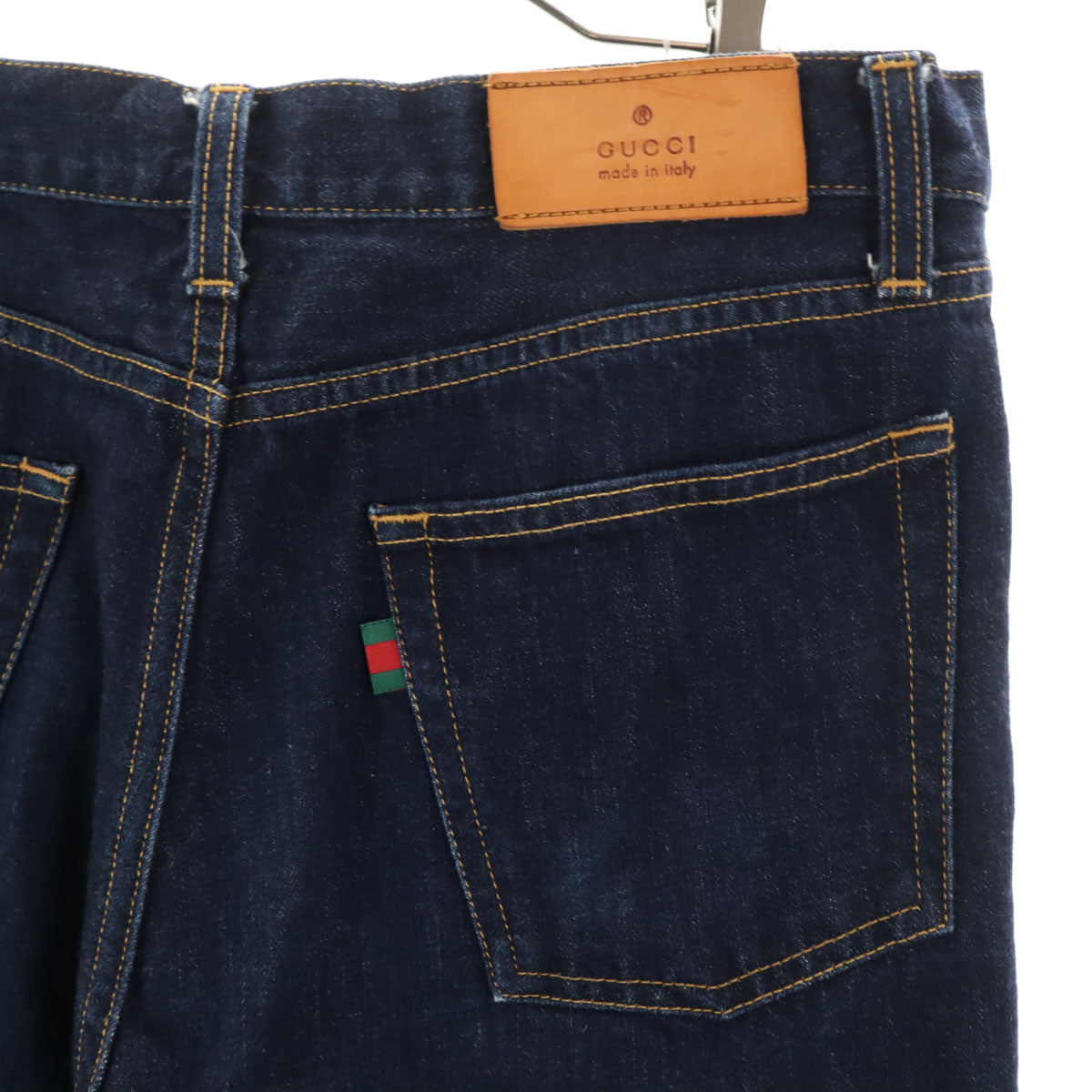 GUCCI グッチ イタリア製 ストレートデニムパンツ 44 インディゴ ジーンズ メンズ