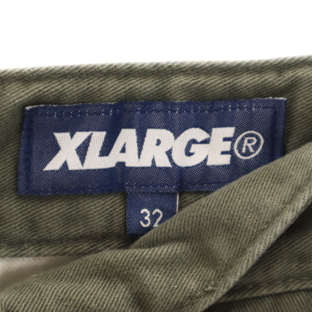 XLARGE エクストララージ 日本製 ワークパンツ w32 カーキグリーン メンズ