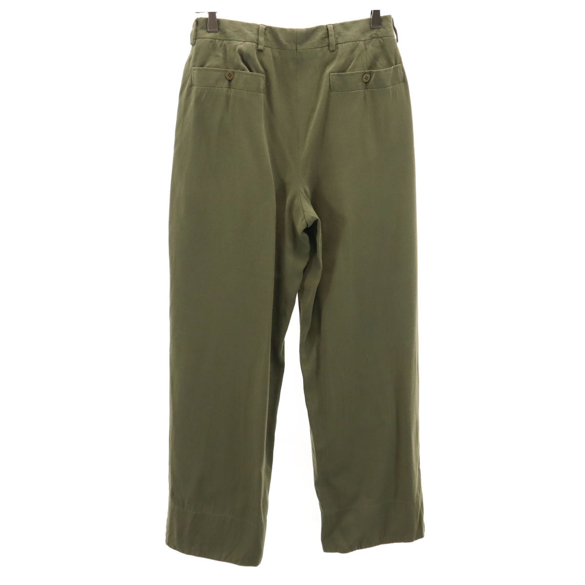 GIORGIO ARMANI ジョルジオアルマーニ イタリア製 タック パンツ 44 カーキ メンズ