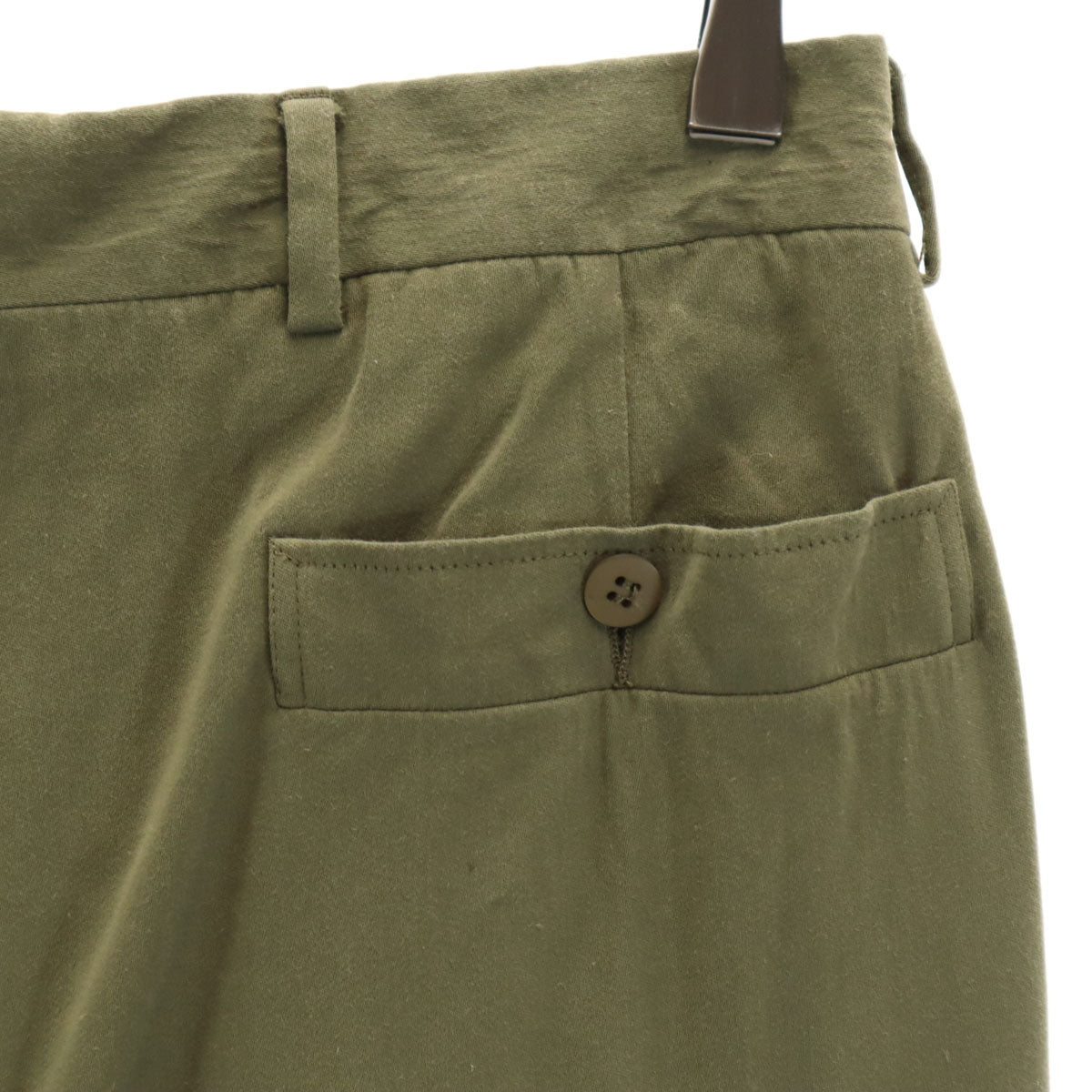 GIORGIO ARMANI ジョルジオアルマーニ イタリア製 タック パンツ 44 カーキ メンズ