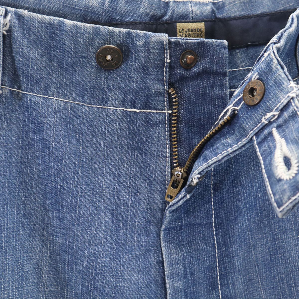 Levi's リーバイス 80s 26048 0214 ヴィンテージ 42タロン クラッシュ加工 テーパードデニムパンツ 13 ウォッシュブルー ジーンズ レディース