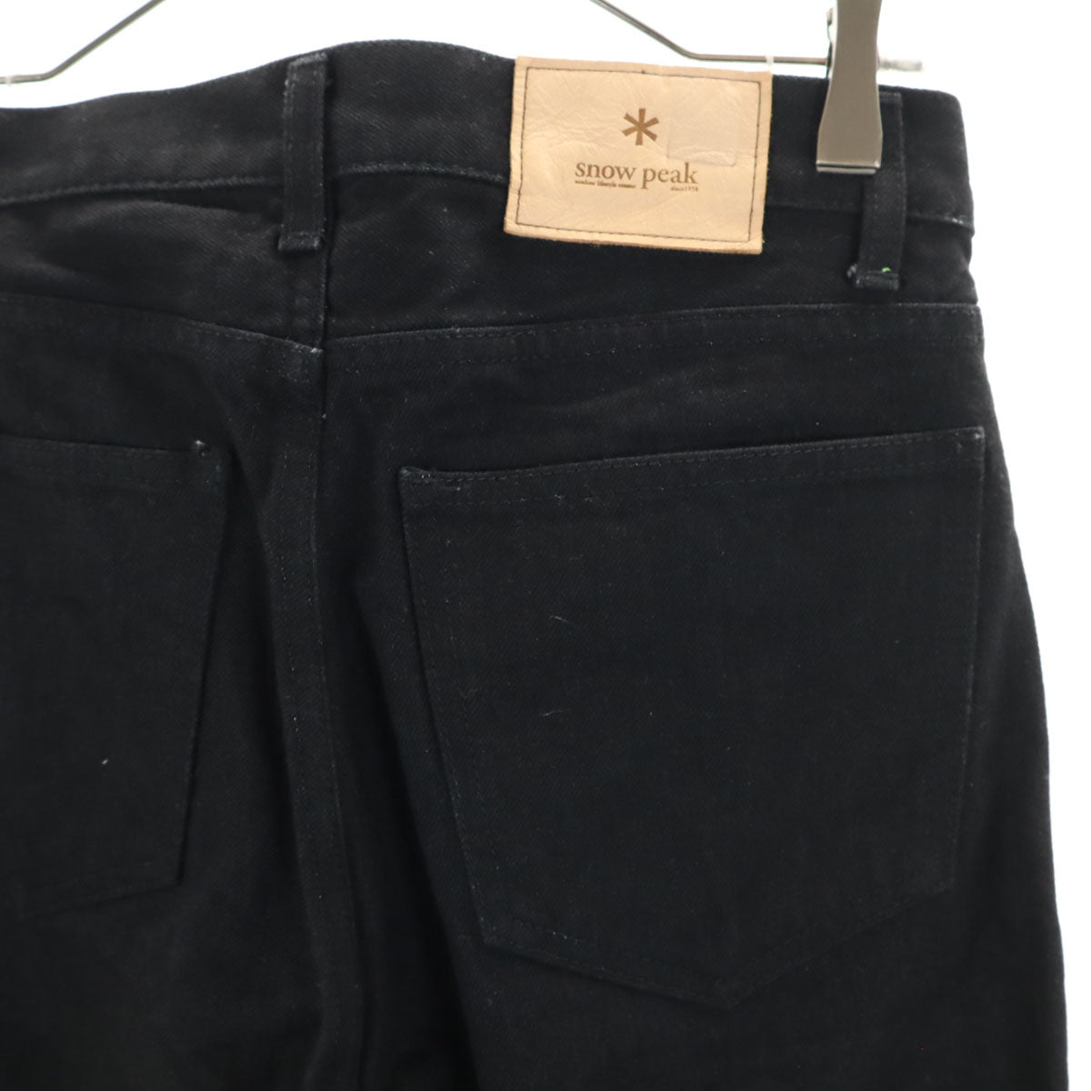 snowpeak スノーピーク デニムパンツ S 黒 ジーンズ メンズ