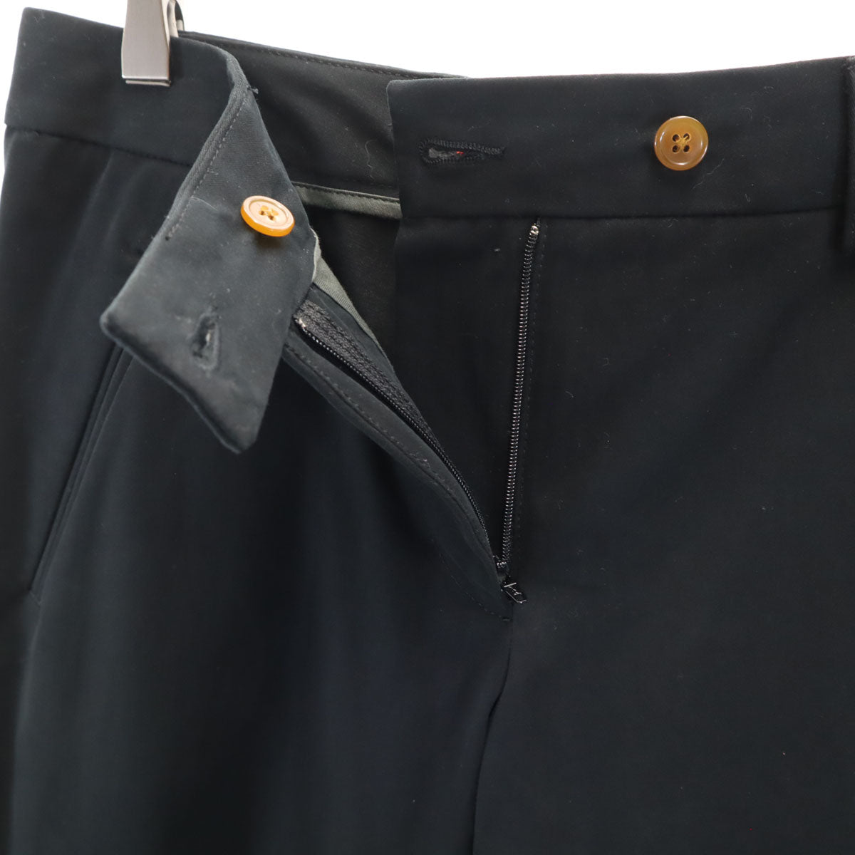 未使用 Vivienne Westwood RED LABEL ヴィヴィアンウエストウッドレッドレーベル イタリア製 ストレートパンツ 42 ブラック レディース