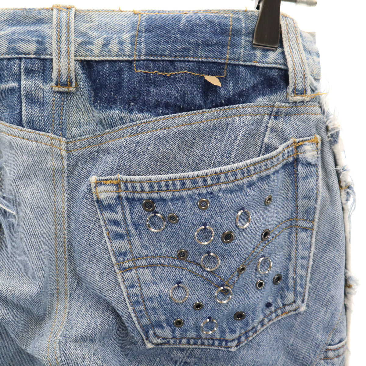 JUNGLE CAT ジャングルキャット 日本製 フレアデニムパンツ 7 ウォッシュブルー ジーンズ レディース