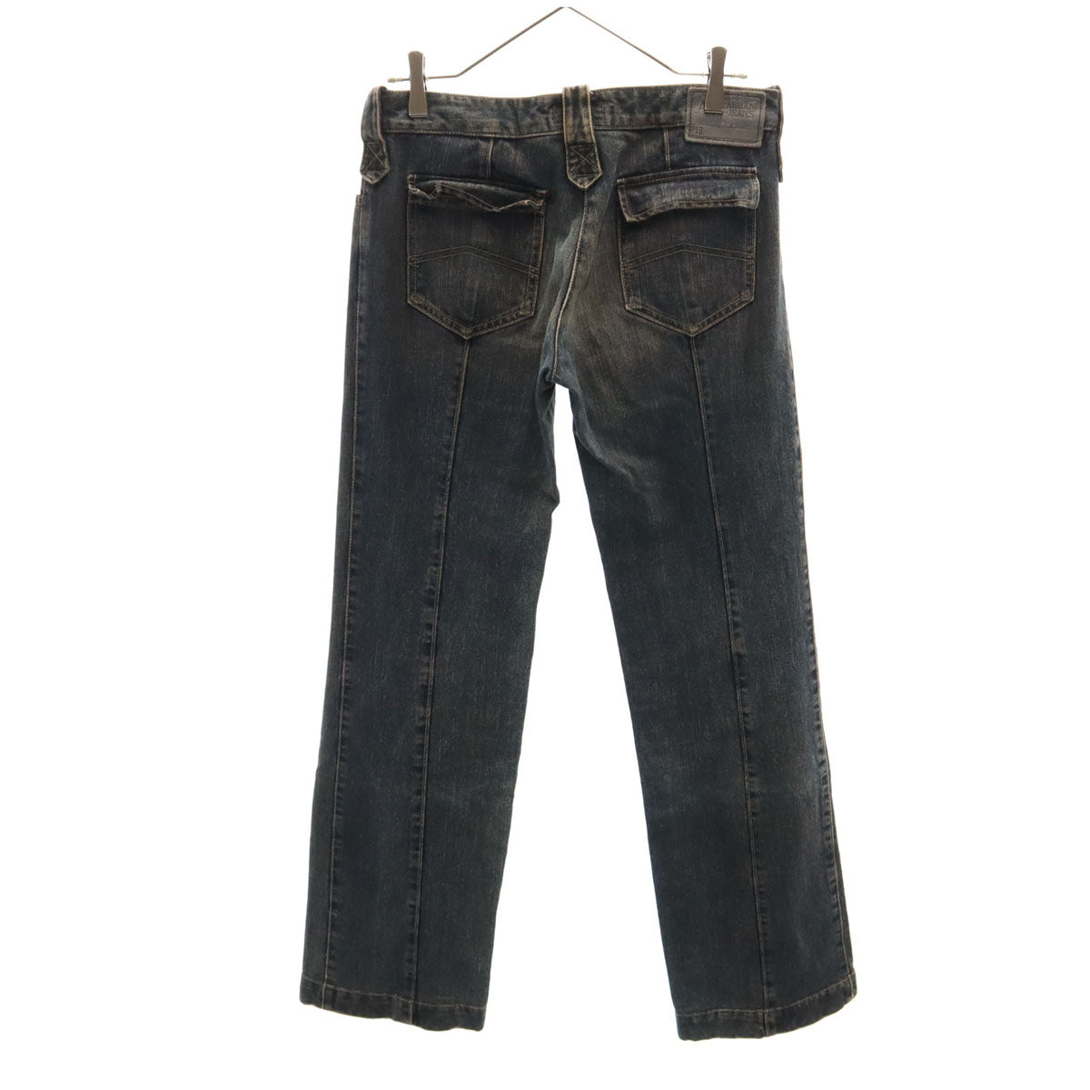 ARMANI JEANS アルマーニジーンズ イタリア製 INDIGO 003 ストレートデニムパンツ 42 インディゴ ジーンズ レディース
