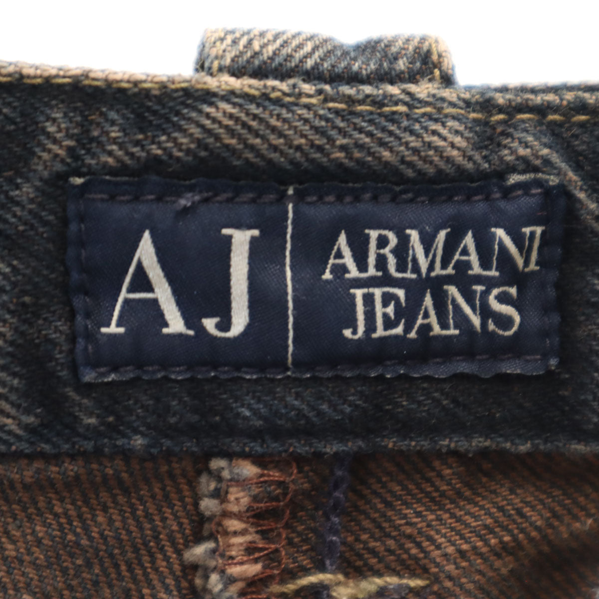 ARMANI JEANS アルマーニジーンズ イタリア製 INDIGO 003 ストレートデニムパンツ 42 インディゴ ジーンズ レディース