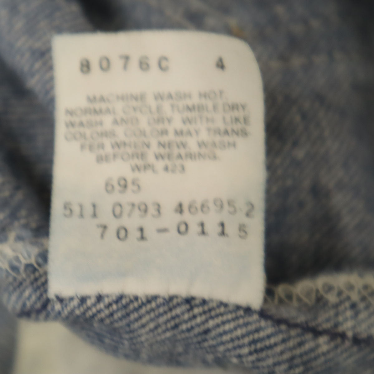 Levi's リーバイス 90s 701 USA製 スチューデントライン オールド テーパードデニムパンツ W29 ウォッシュブルー ジーンズ キッズ