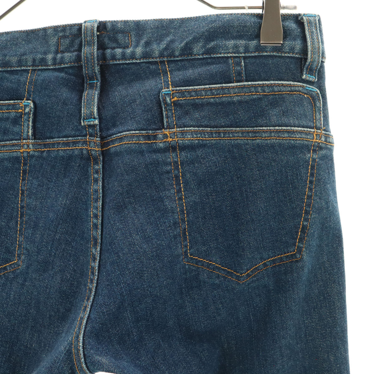 YVES SAINT LAURENT イヴサンローラン イタリア製 ブーツカットデニムパンツ 38 インディゴブルー ジーンズ レディース