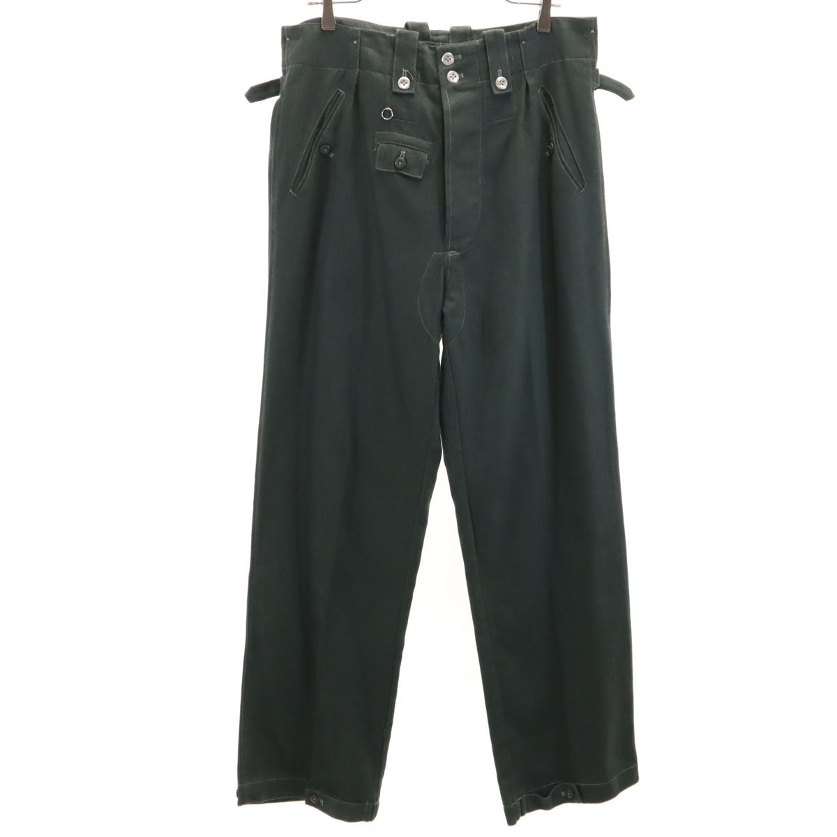 STURM HANDELS GMBH リネンブレンド ドイツ軍 ドリル パンツ 48 カーキ メンズ