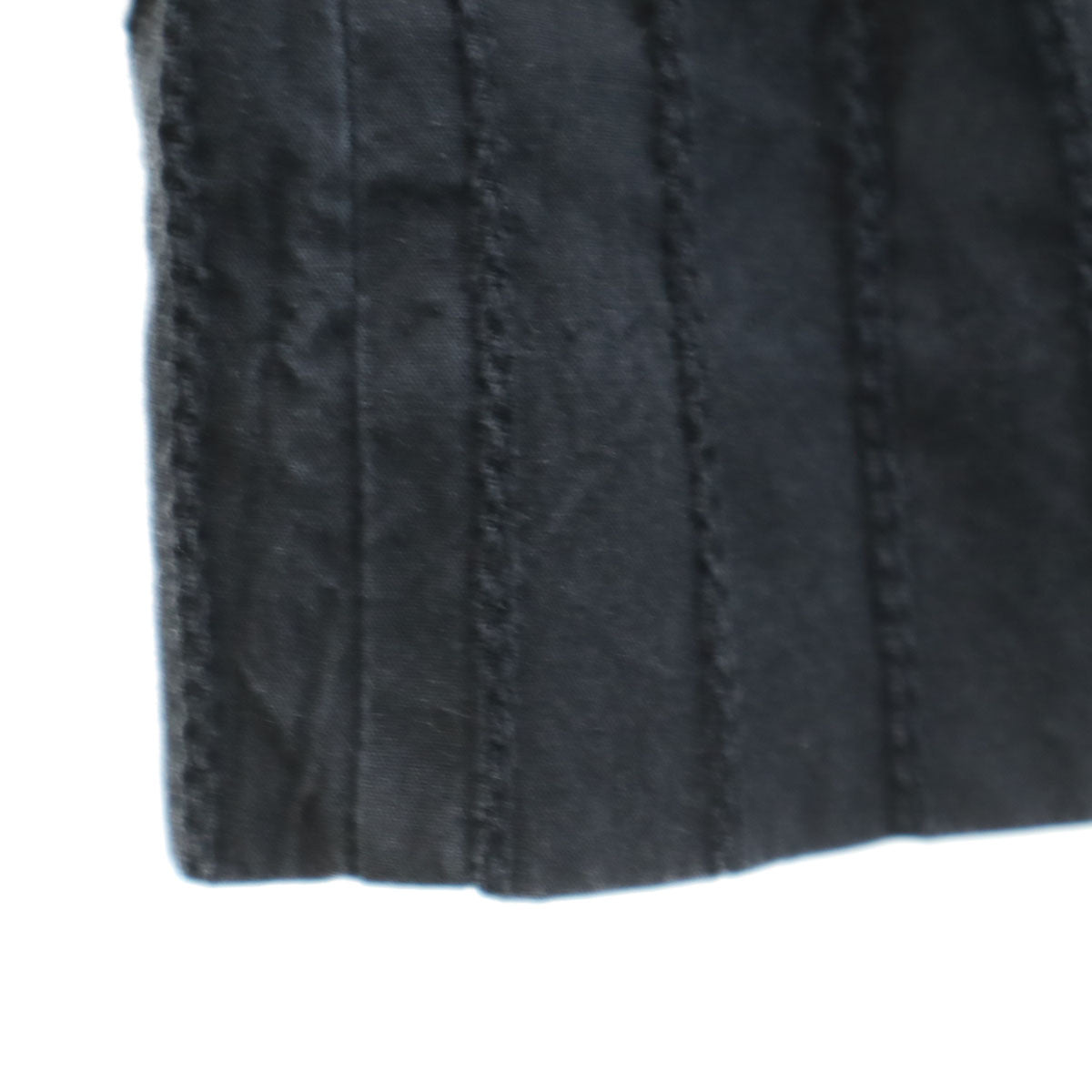 ISSEY MIYAKE イッセイミヤケ 日本製 ストライプ柄 ロングパンツ 3 ブラック系 レディース