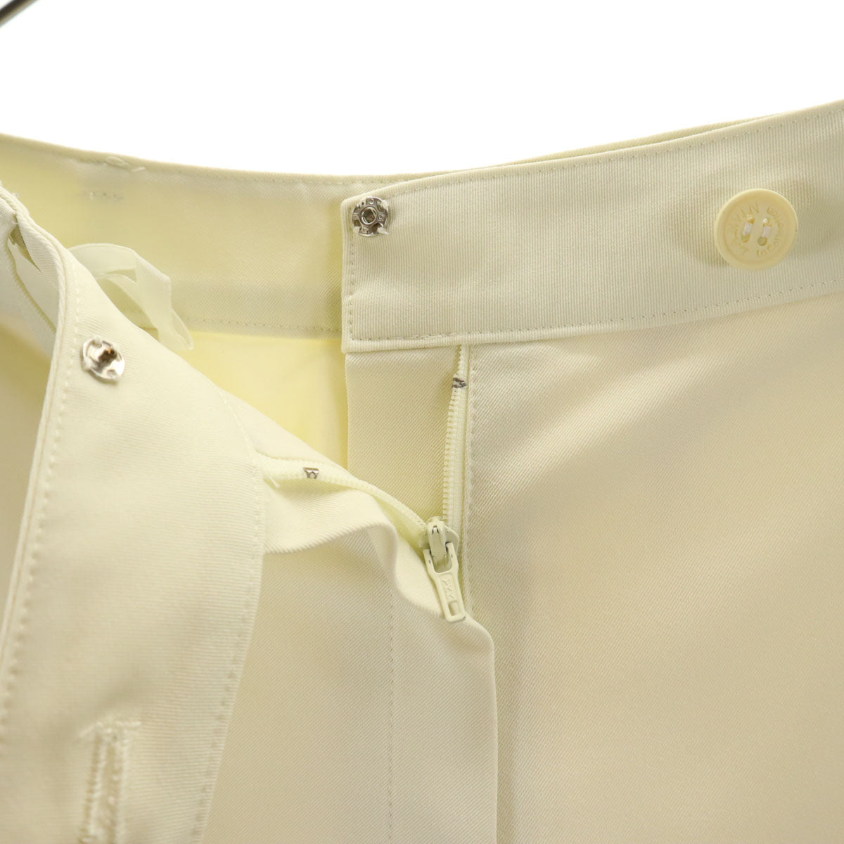 LANVIN LA COLLECTION ランバンコレクション 日本製 ロングパンツ 38 アイボリー レディース