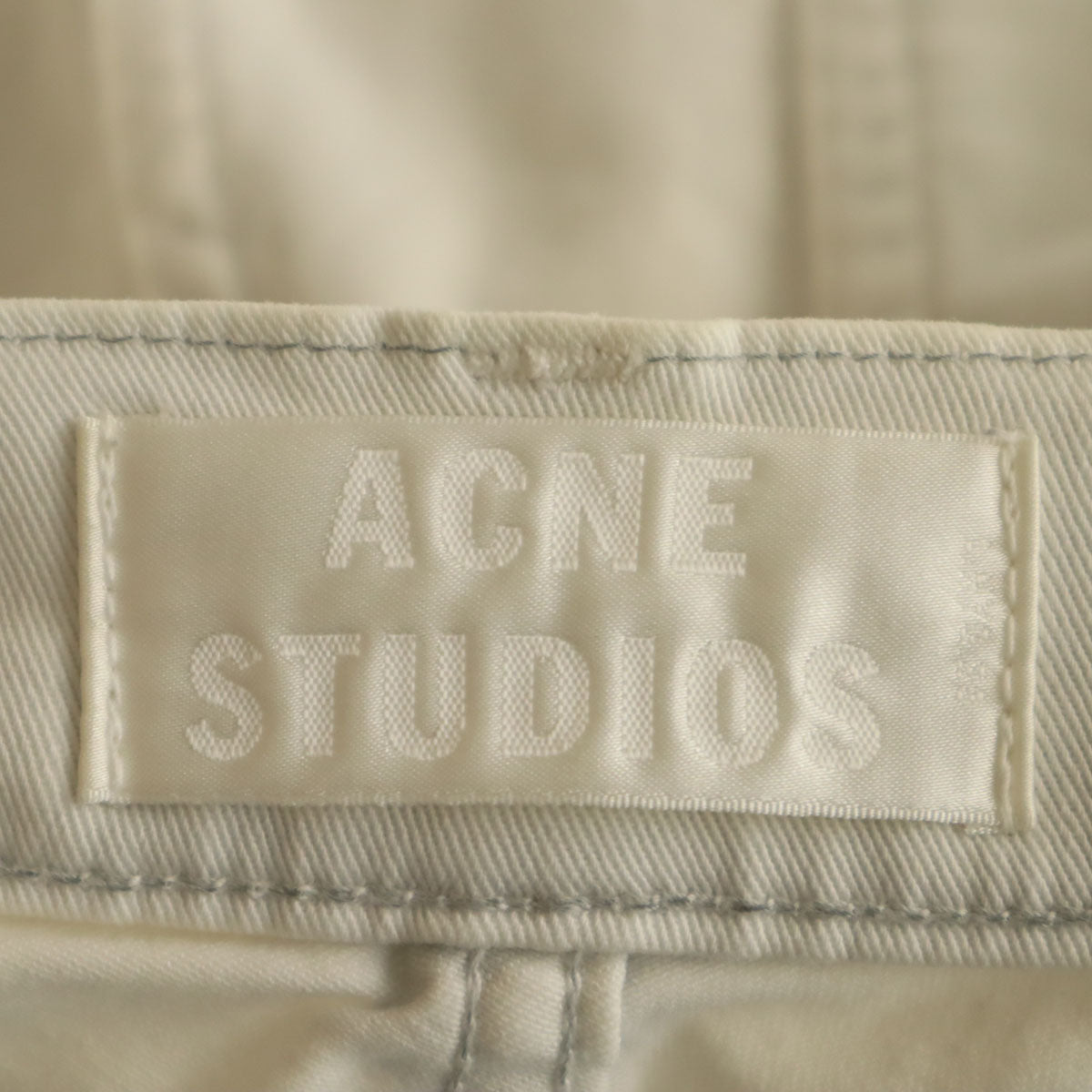 Acne Studios アクネスタジオ ストレッチパンツ W29 アイボリー レディース