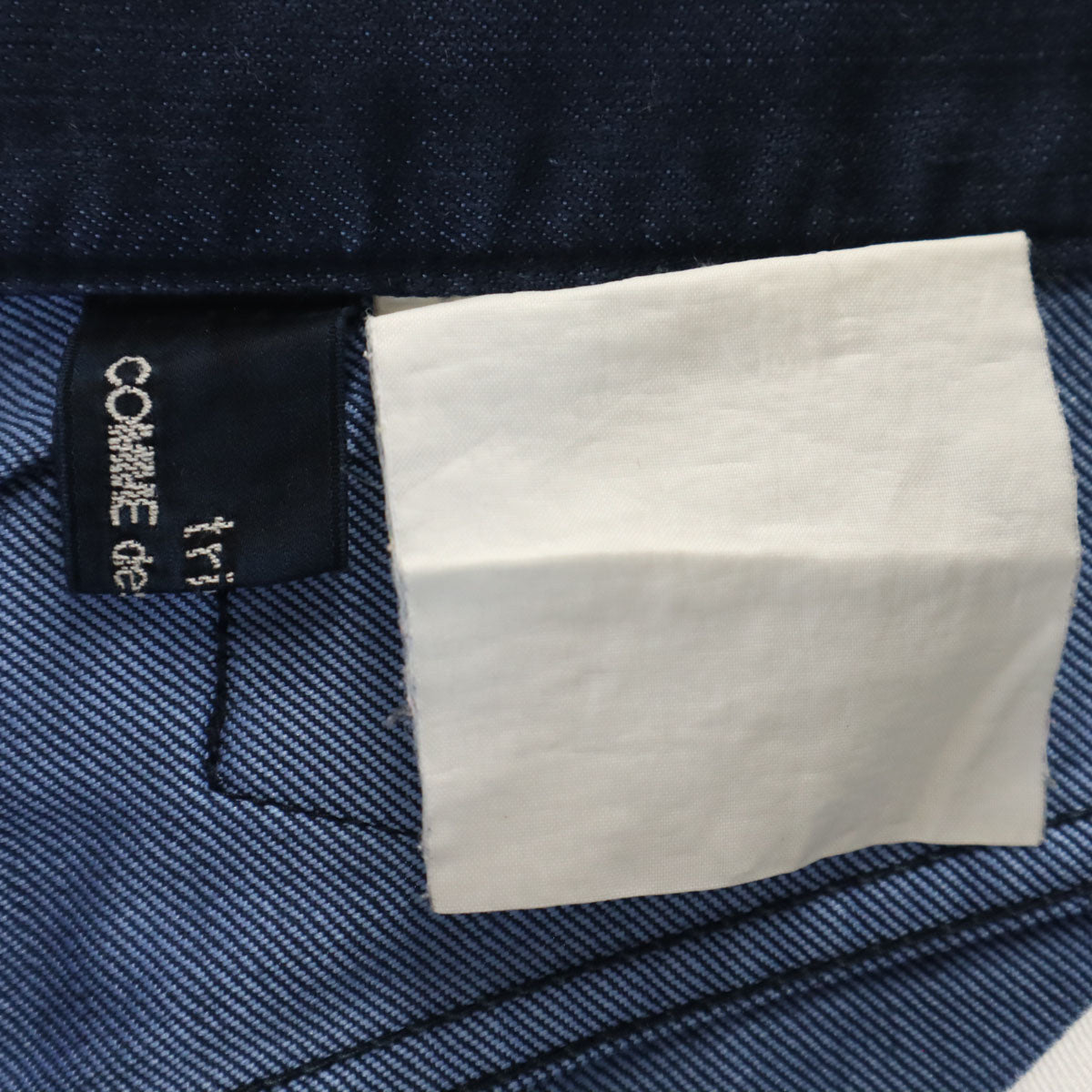 tricot COMME des GARCONS トリコットコムデギャルソン デニム クロップドパンツ S ネイビー メンズ