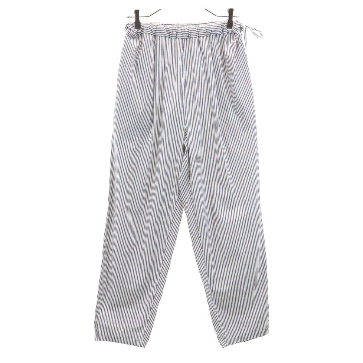 6 ロク 日本製 ストライプ柄 パンツ 34 オフホワイト ユナイテッドアローズ レディース
