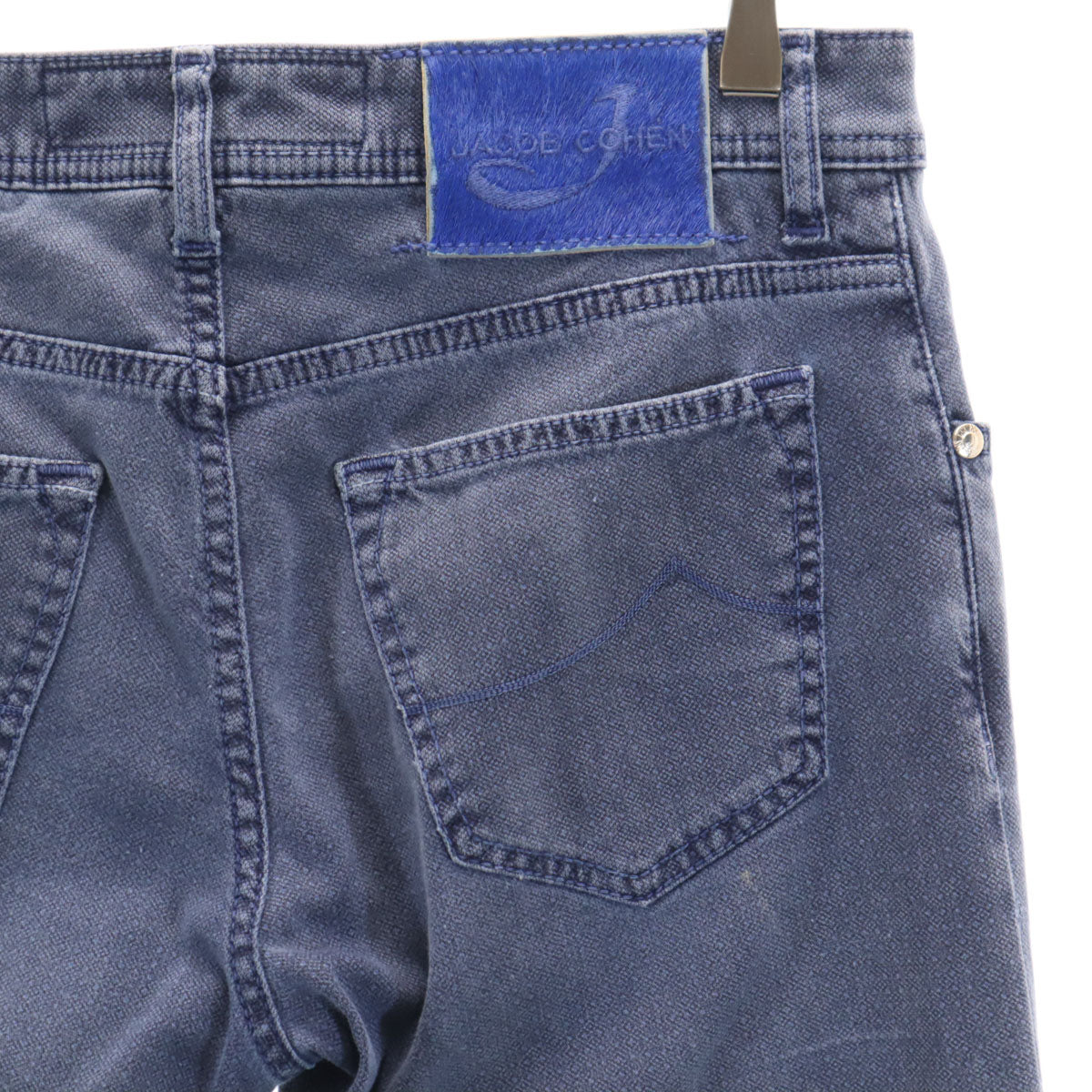 JACOB COHEN ヤコブコーエン イタリア製 ロングパンツ w32 ネイビー系 メンズ