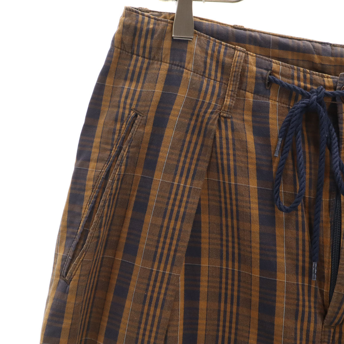 BRU NA BOINNE ブルーナボイン チェック柄 イージー テーパードパンツ 0 ブラウン レディース