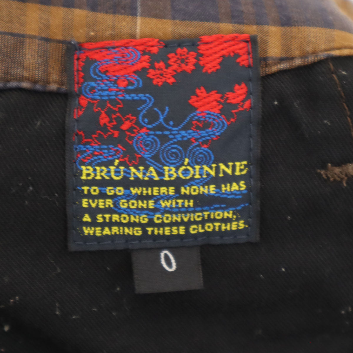 BRU NA BOINNE ブルーナボイン チェック柄 イージー テーパードパンツ 0 ブラウン レディース