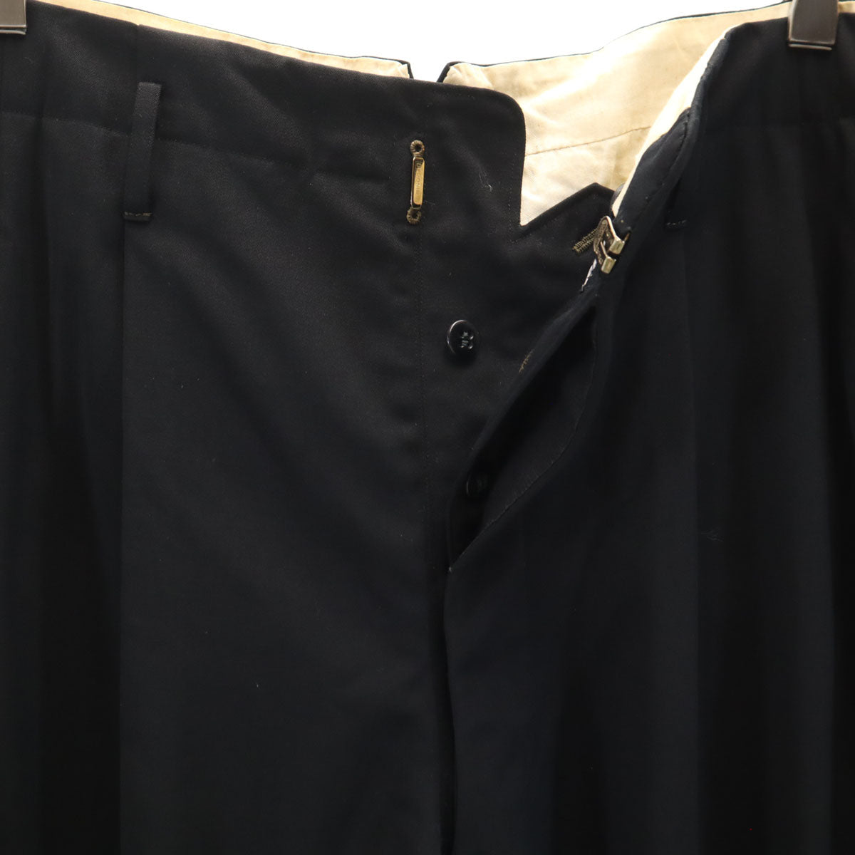 60s 70s ヴィンテージ スラックスパンツ ブラック DEPONIRT メンズ