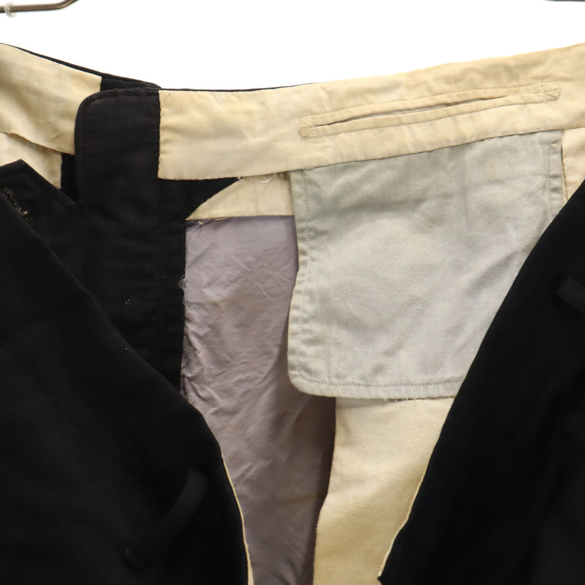 60s 70s ヴィンテージ スラックスパンツ ブラック DEPONIRT メンズ