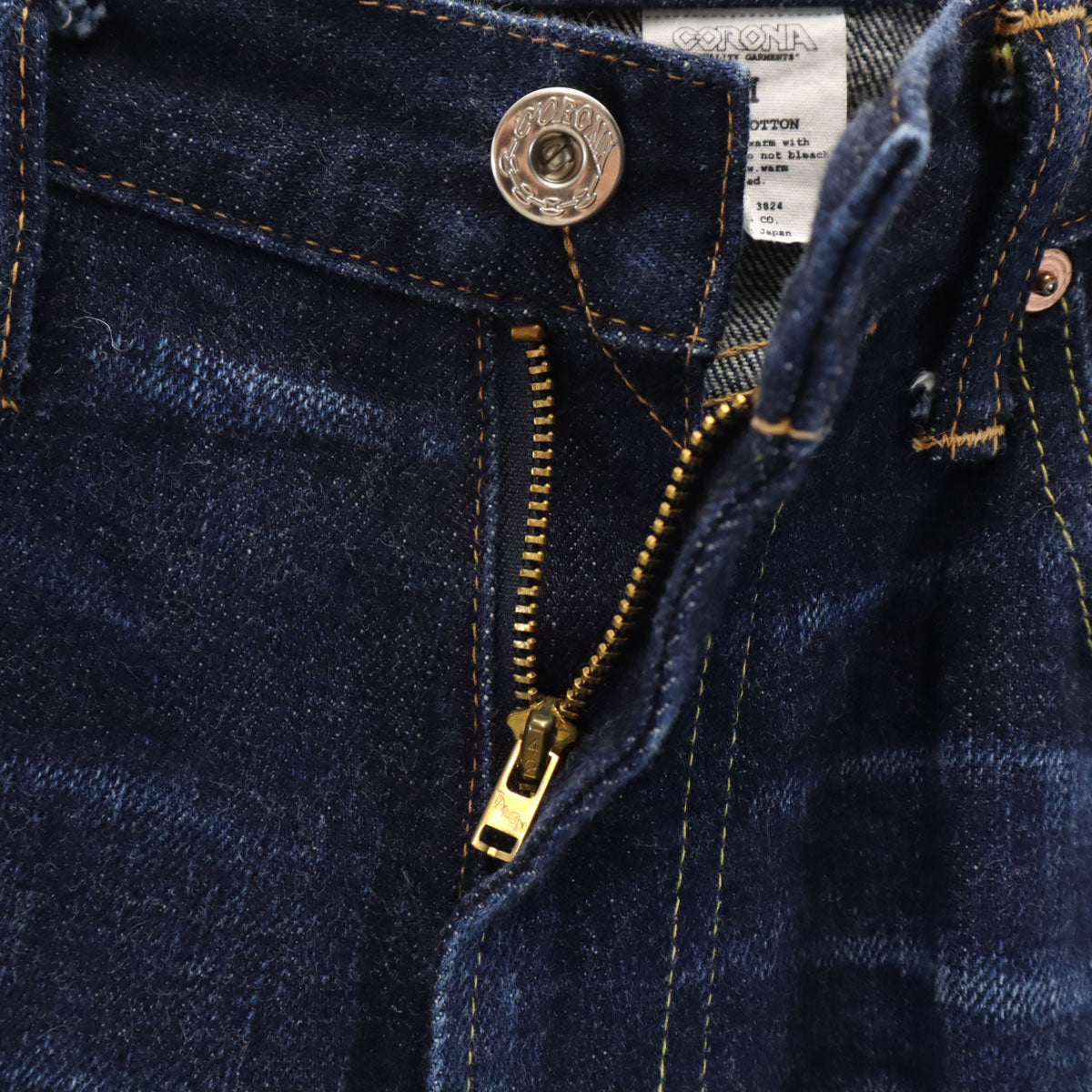CORONA コロナ 日本製 デニムパンツ M インディゴブルー ジーンズ メンズ
