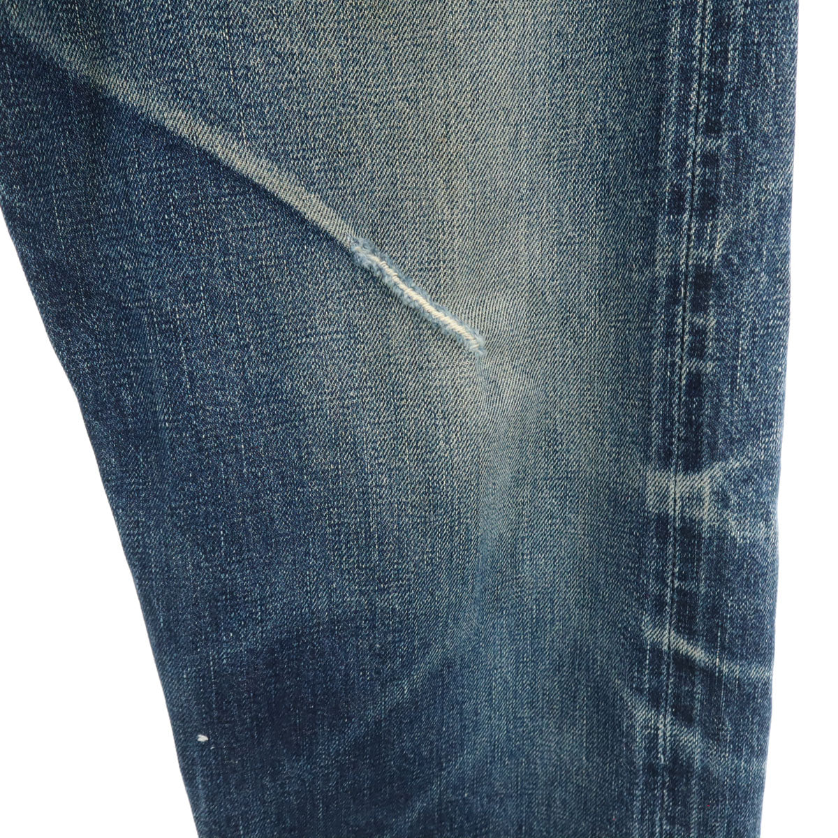 Denime ドゥニーム 裏リベット 赤耳 デニムパンツ W36 ブルー系 ボタンフライ メンズ