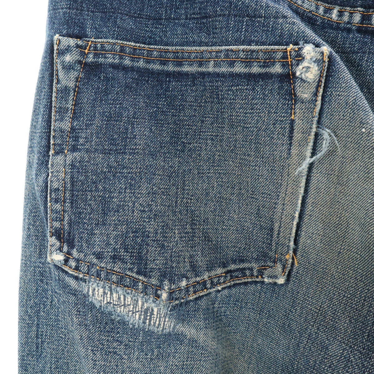 Denime ドゥニーム 裏リベット 赤耳 デニムパンツ W36 ブルー系 ボタンフライ メンズ