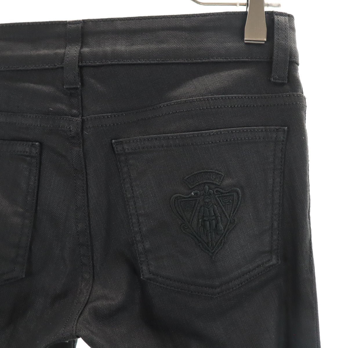 GUCCI グッチ イタリア製 ストレートパンツ 36 ブラック レディース