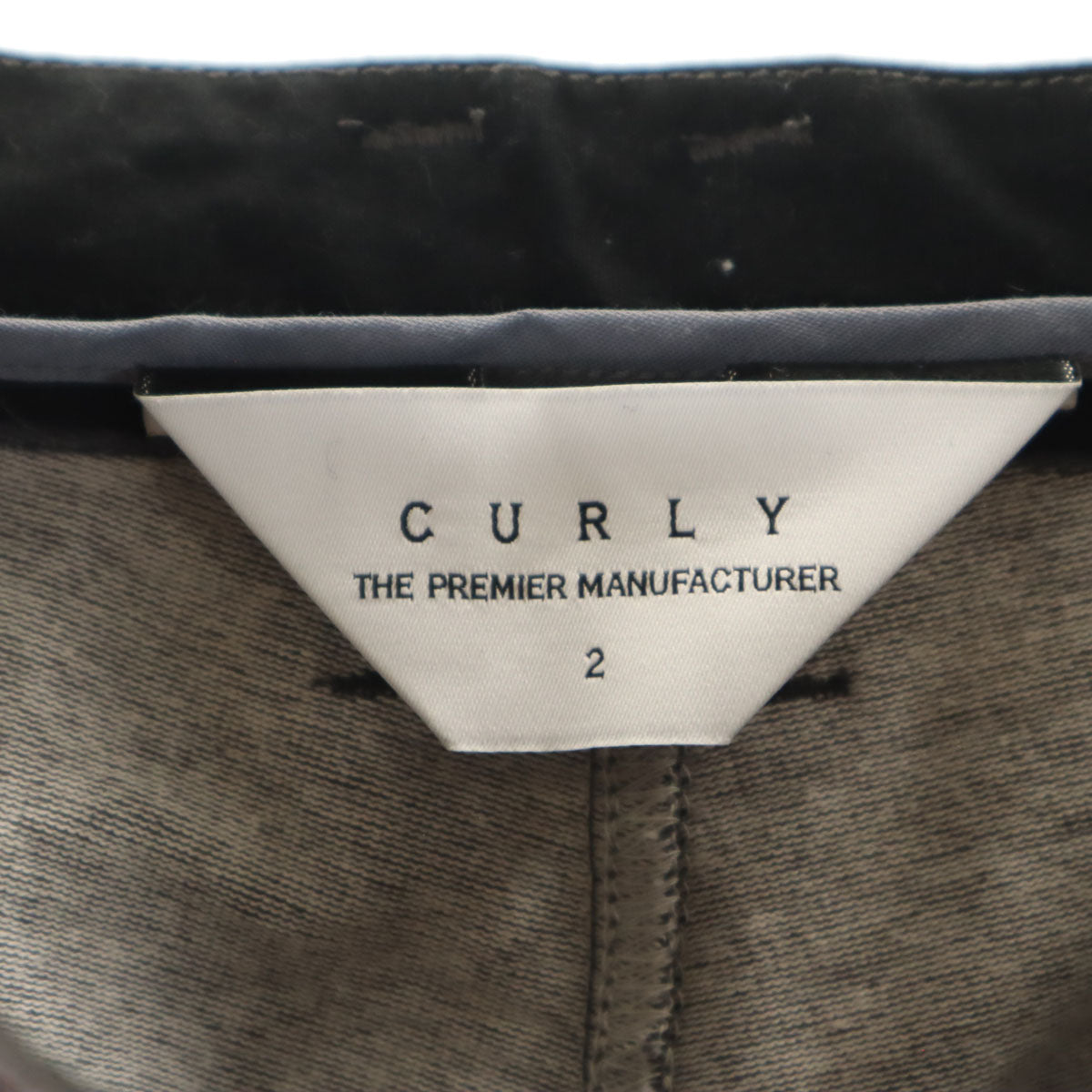 CURLY カーリー 日本製 アンクル丈 テーパードパンツ 2 チャコールグレー メンズ