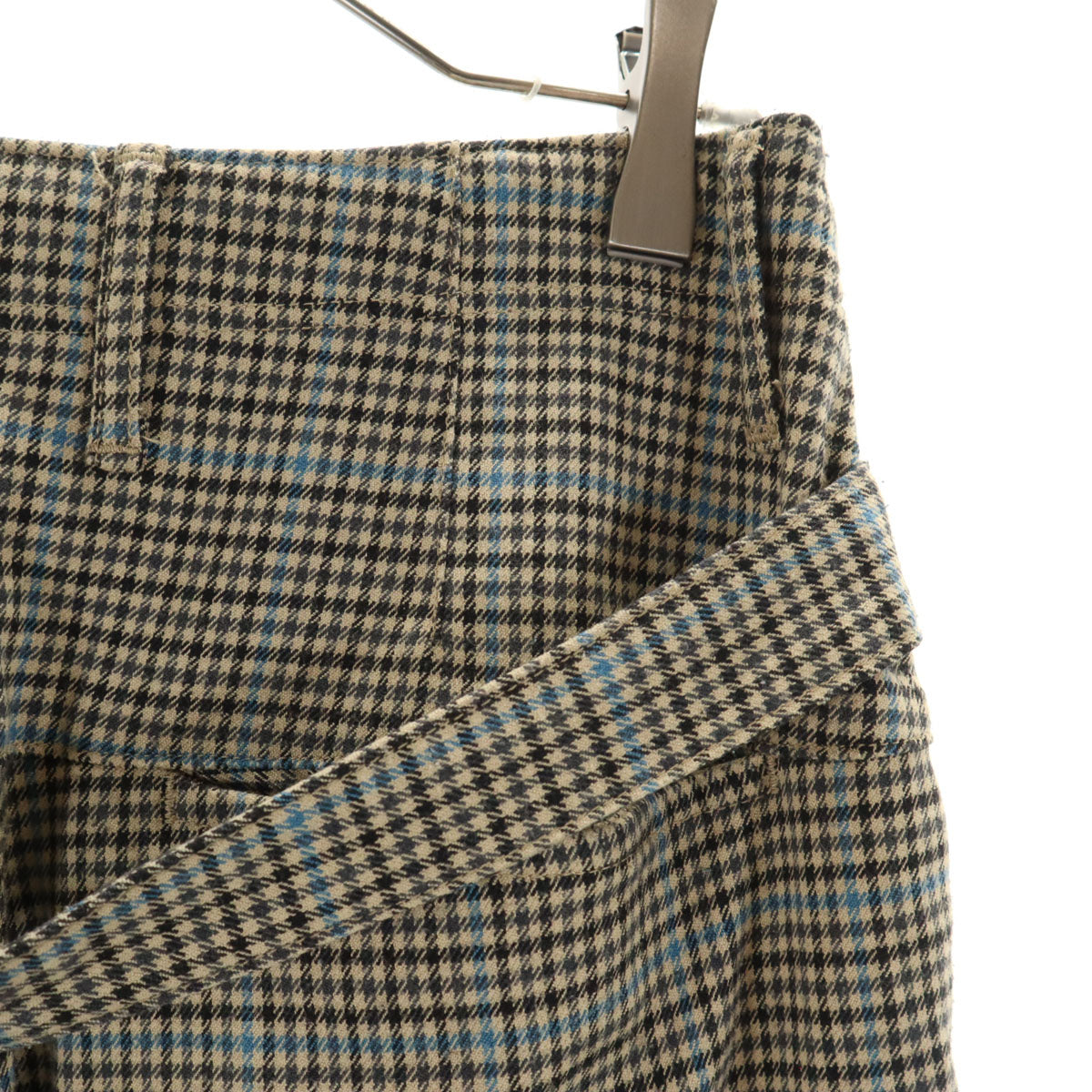 KAPITAL キャピタル 日本製 ハウンドトゥース柄 ピエロ パンツ 1 ベージュ 千鳥格子 チェック柄 メンズ