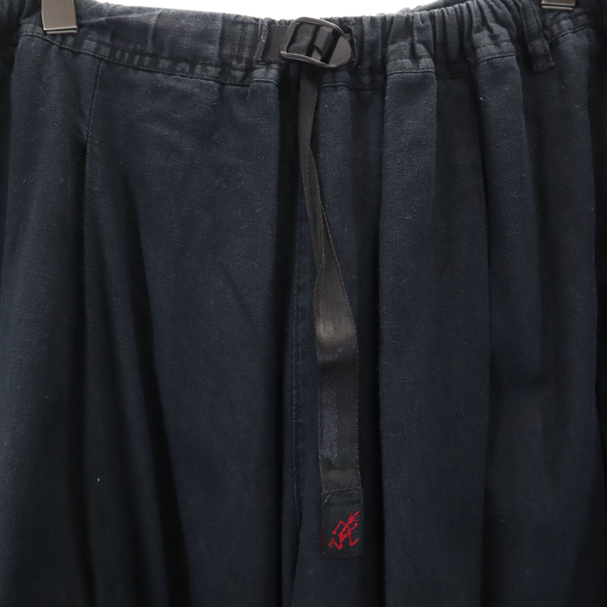 Gramicci グラミチ niko and ニコアンド リネンブレンド ワイドパンツ S 黒 レディース