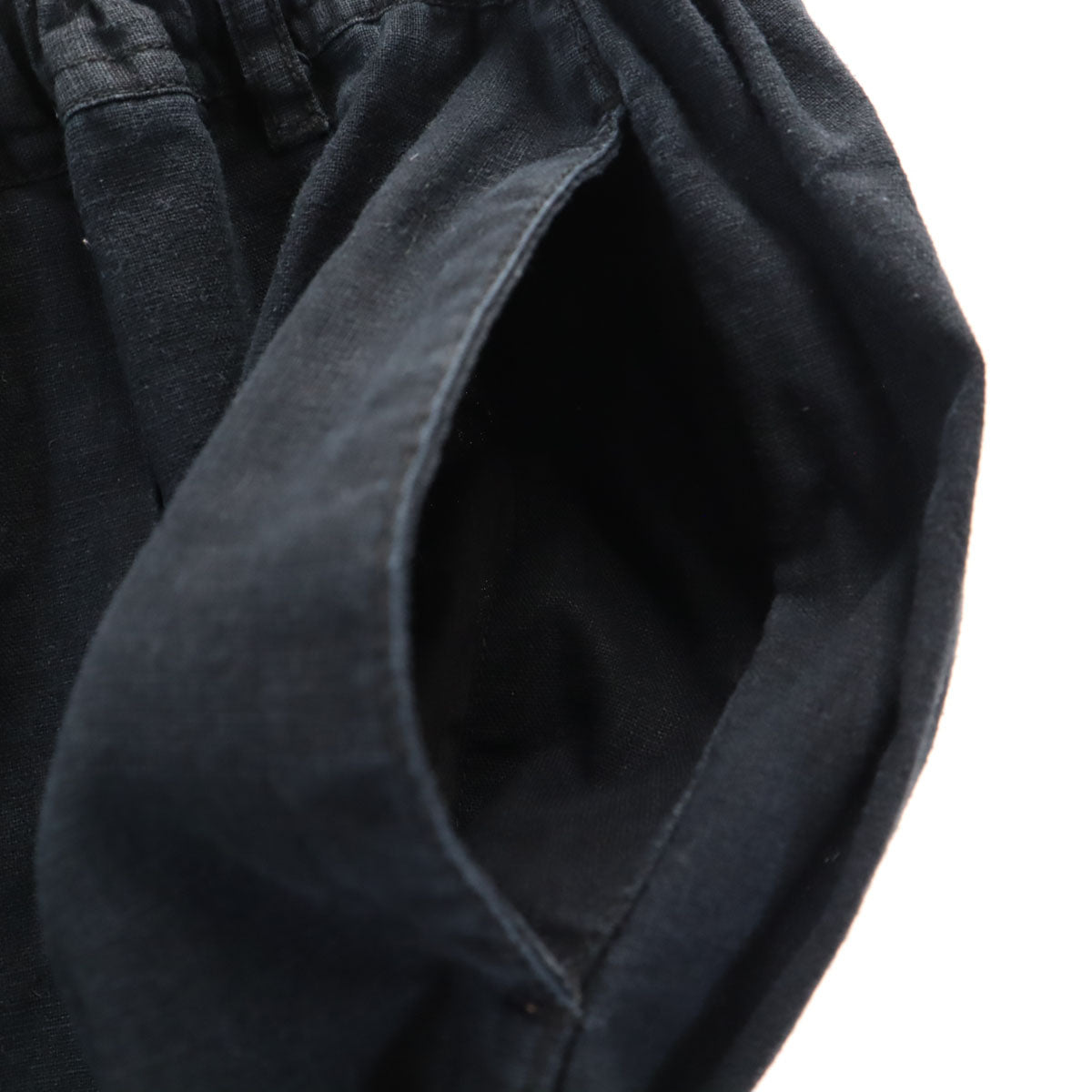 Gramicci グラミチ niko and ニコアンド リネンブレンド ワイドパンツ S 黒 レディース