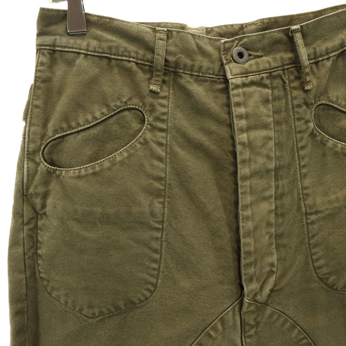 KAPITAL キャピタル 日本製 サルエル ワークパンツ 1 オリーブ系 シンチバック メンズ