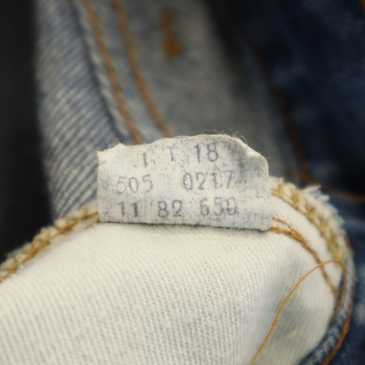 Levi's リーバイス 80s 505 ヴィンテージ ストレートデニムパンツ W32 インディゴブルー ジーンズ メンズ