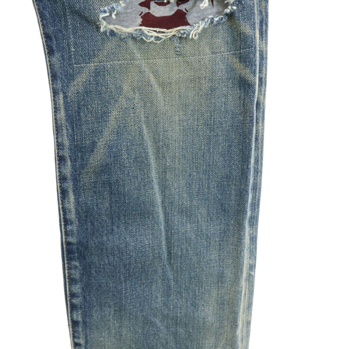 HYSTERIC GLAMOUR ヒステリックグラマー 日本製 ヴィンテージ加工 デニムパンツ W32 ウォッシュブルー ジーンズ メンズ