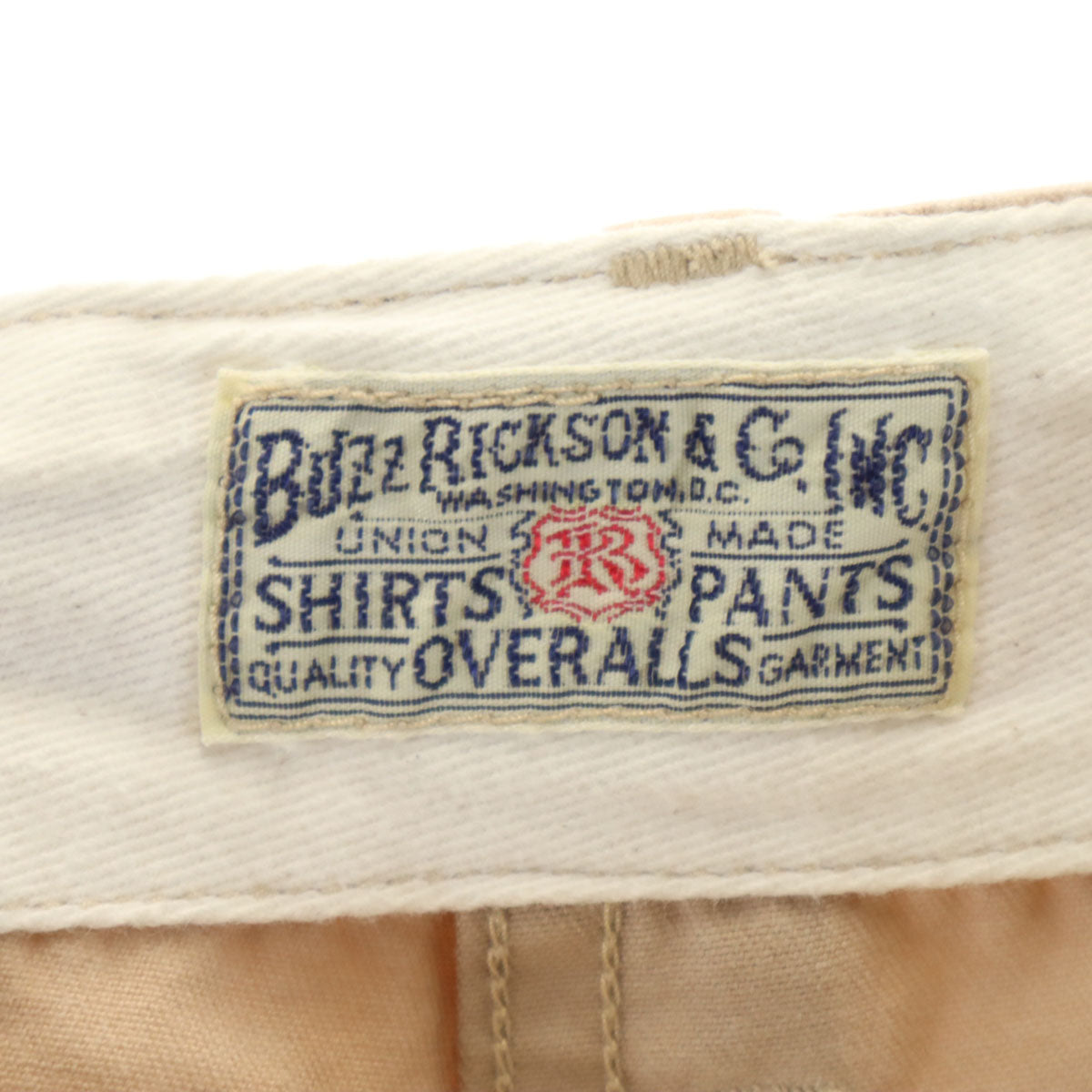 Buzz Rickson's バズリクソンズ 日本製 チノパンツ W33 ベージュ 東洋エンタープライズ BR40025 TALONジップ メンズ