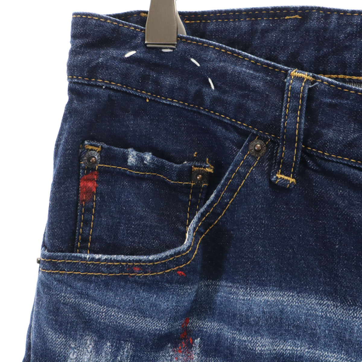 DSQUARED2 ディースクエアード イタリア製 デニムパンツ 50 インディゴブルー ジーンズ メンズ